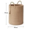 Storage Basket with Tassels – Large Woven Basket for Home Organization, Laundry, Blankets, Toys & Pillows - Image 5