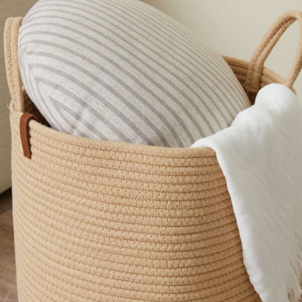 Multipurpose Cotton Rope Storage Basket - Image 2