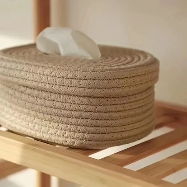 cotton rope tissue box
