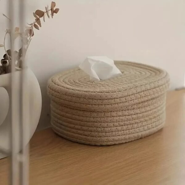 cotton rope tissue box