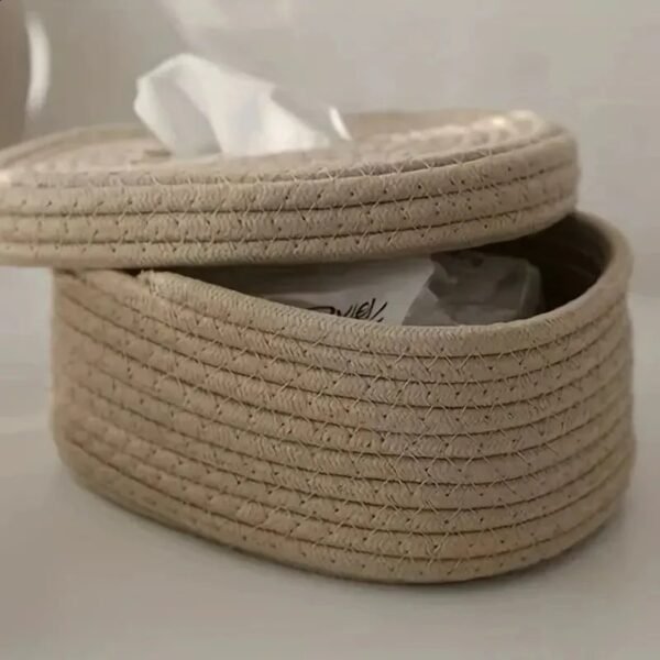 cotton rope tissue box