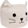 big cat toy basket, cotton rope storage bin, kids storage basket, nursery toy organizer, cat shape laundry hamper, baby room storage, kids toy bin, cute animal basket, soft rope storage, large toy organizer, playroom storage, stuffed animal storage bin, collapsible toy basket, eco-friendly kids storage, cotton rope toy organizer