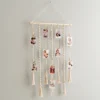 macrame photo hanger macrame wall photo display boho photo display wall decor picture display with tassels cotton rope wall hanger photo organizer with clips handmade photo wall hanging aesthetic photo wall decor boho picture frame alternative