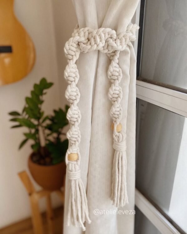 macrame curtain holder macrame tiebacks rope curtain tiebacks boho curtain holders handmade curtain accessories cotton curtain rope boho decor macrame curtain ties bohemian curtain holders