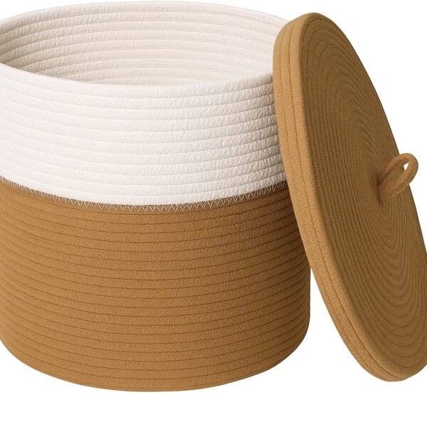 Laundry Basket with Lid –Storage Bin for Toys, Clothes & Blankets - Image 8