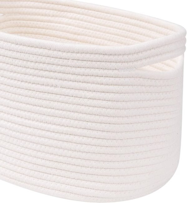 Cube cotton rope basket Cube shelf organizer basket Storage cube basket for kids room Closet bin for toys and clothes Cotton storage bin for Daraz White rope organizer Pakistan Black storage basket for shelves Home storage solutions Pakistan