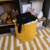 light orange laundry basket cotton rope laundry hamper Pakistan large storage bin with handles laundry basket for clothes Pakistan round storage basket for towels toy storage basket cotton rope laundry bin for bedroom decor home organizer basket Daraz cotton rope basket online Pakistan