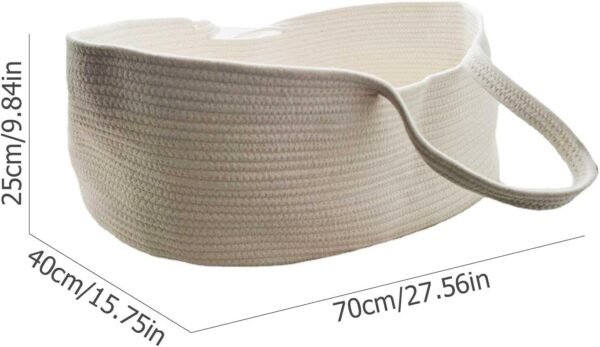 cotton baby basket Pakistan newborn rope sleeping basket travel baby bed without mattress portable cotton rope basket baby Moses basket cotton rope basket cot for newborn baby basket bed without padding baby basket organizer for room breathable baby sleep basket newborn basket Pakistan