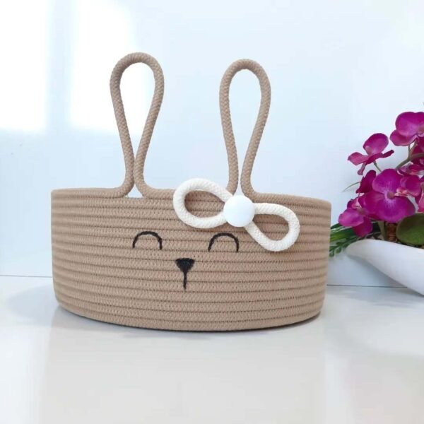 Brown kids toy basket