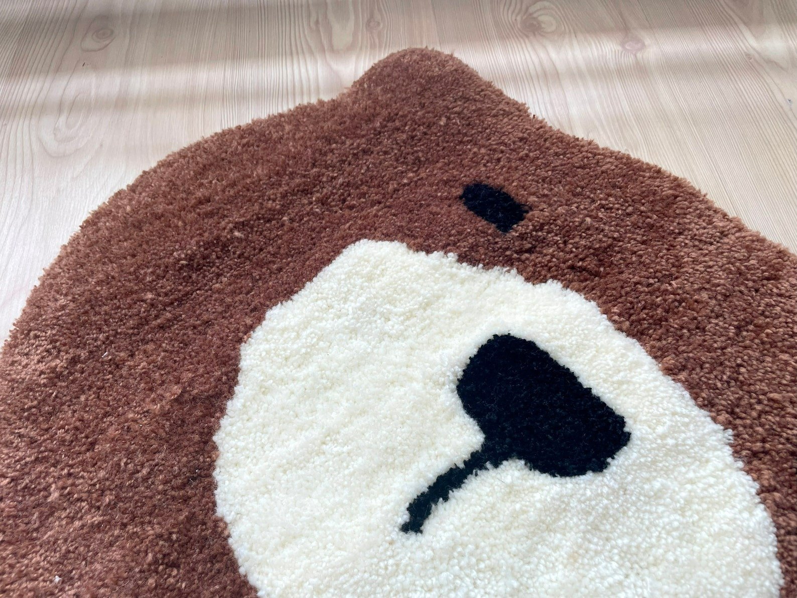 Handmade Bear Tufted Rug – Cute Animal Rug for Kids Room - Image 4