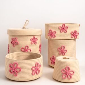 nursery basket set baby storage basket set cotton rope nursery baskets nursery organizer bins baby room storage baskets floral nursery basket diaper storage basket set pink nursery décor basket baby toy storage bins cotton rope baby organizer nursery basket set of 5 pieces cotton rope baby storage basket set floral nursery organizer basket set baby girl nursery storage baskets